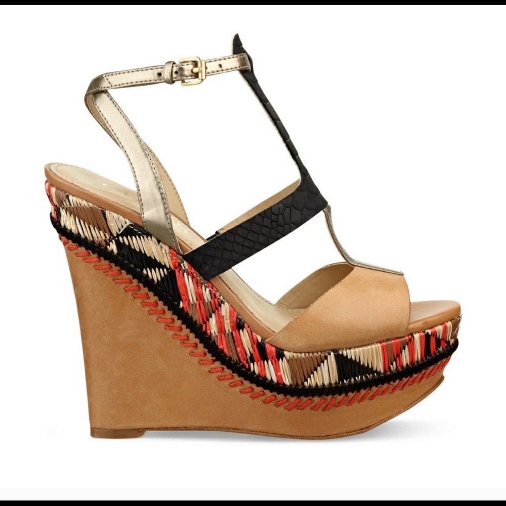GUESS Women's Diastol Platform Wedge Sandals